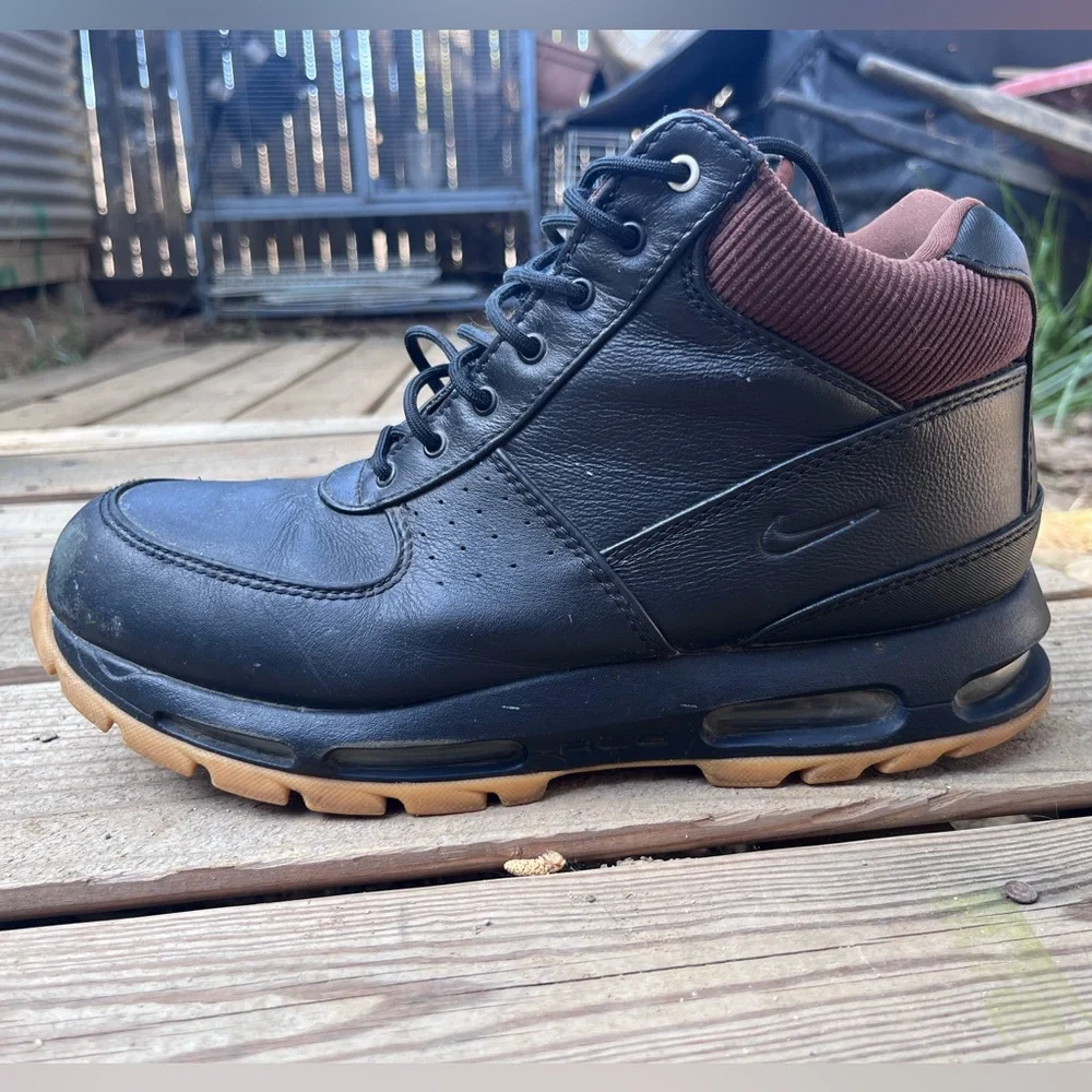Nike Air Max Goadome SE 2021 Black/Brown ACG Leather Boots men’s sz 11 - Picture 2 of 13